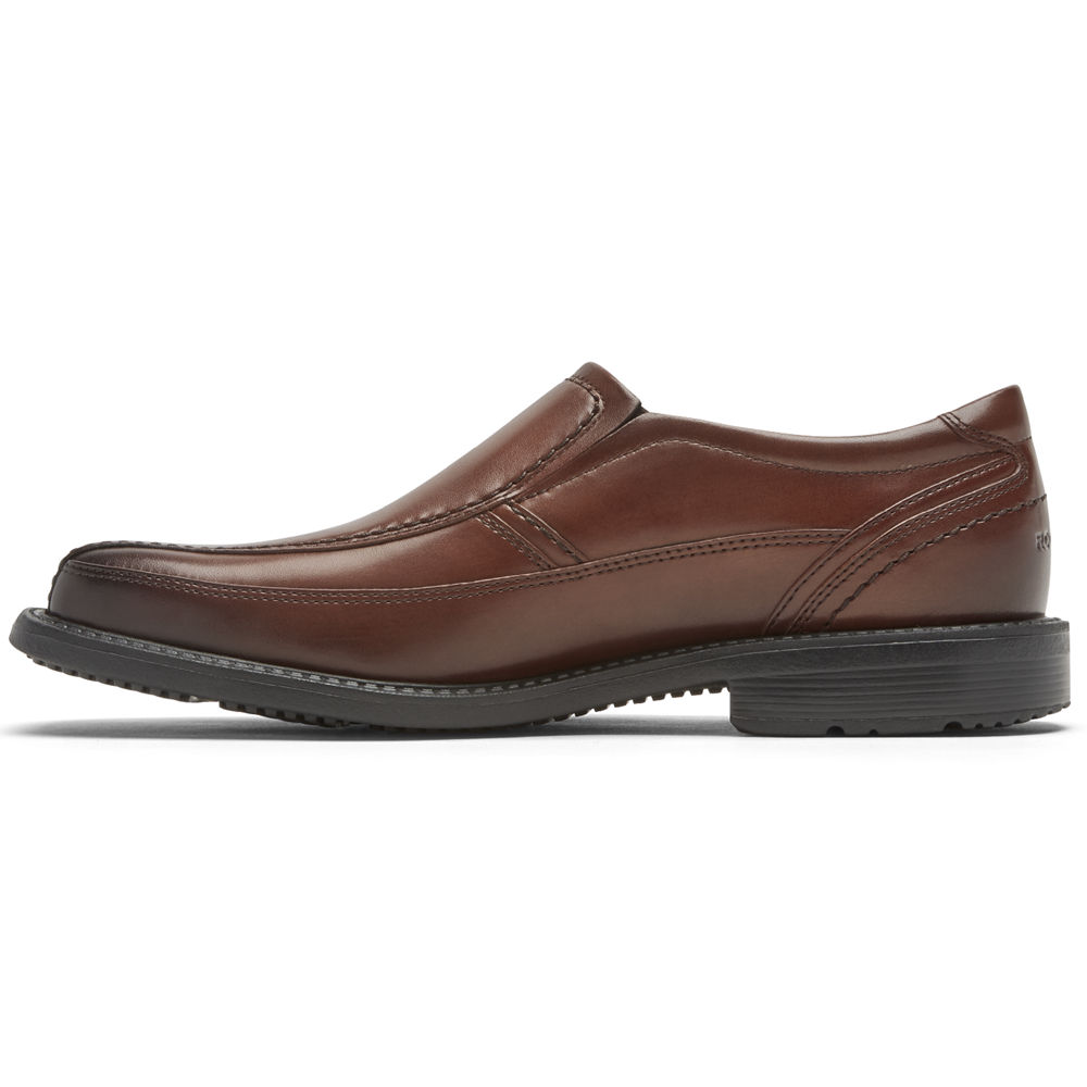 Rockport Mens Style Leader 2 Bike Toe - Slip-On Brown - DCV894361